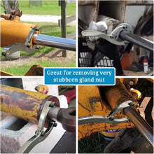 Load image into Gallery viewer, Complete Tool Set: 10-Inch Gland Nut Wrench with Gloves &amp; Towel for Easy Use