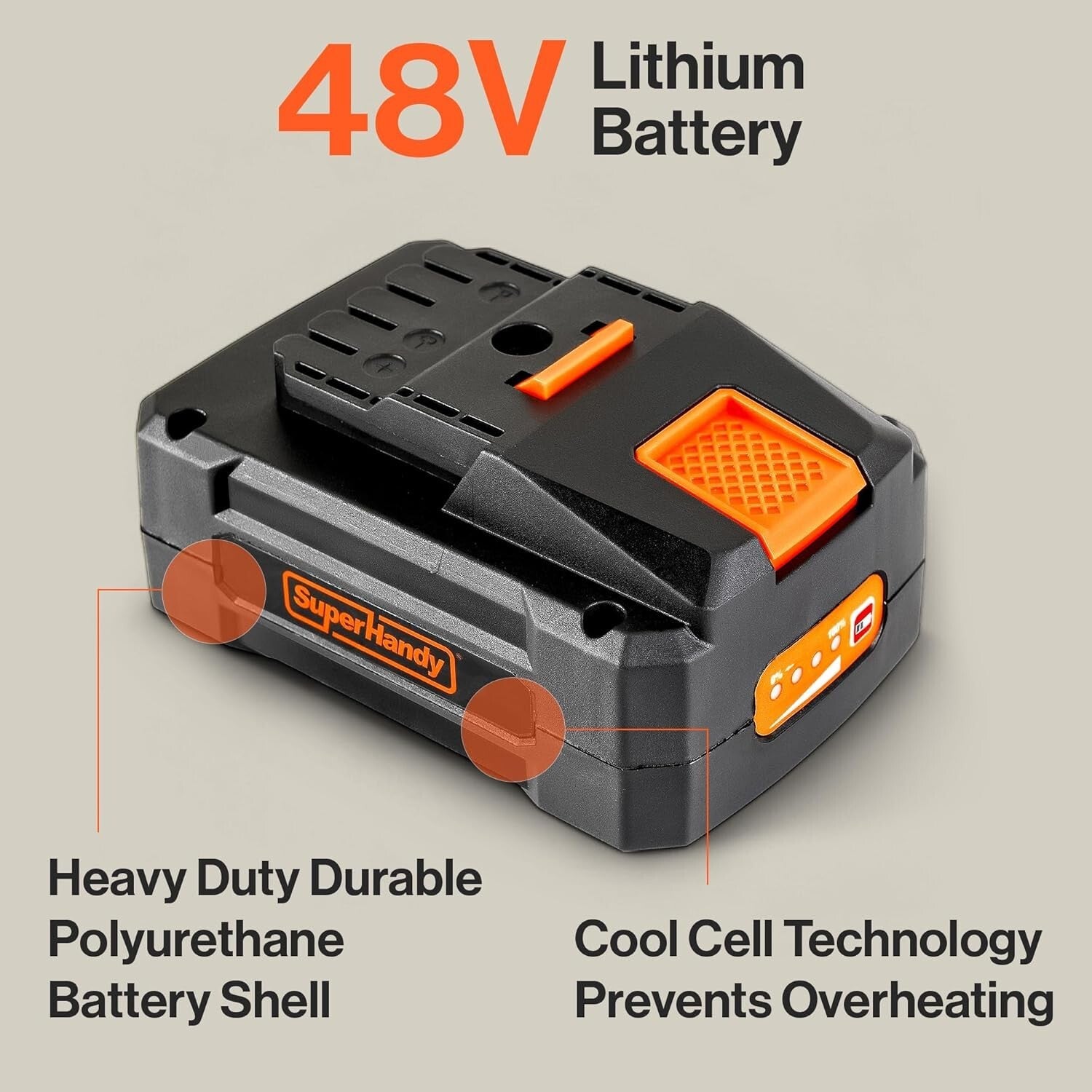 Lightweight 48V Lithium-Ion Rechargeable Battery - Ideal for Scooters & Augers
