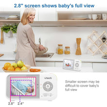 Load image into Gallery viewer, Pan-Tilt-Zoom Baby Monitor, 2.8” LCD Screen, Night Vision &amp; Temperature Sensor