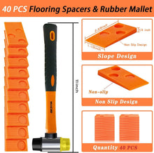 Load image into Gallery viewer, Heavy-Duty Flooring Installation Tools with Rubber Mallet and Spacers - 6 Pieces