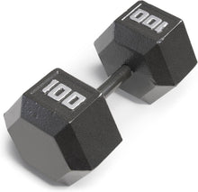 Load image into Gallery viewer, Versatile Cast Iron Hex Dumbbells - Available from 3 lbs to 100 lbs Individually