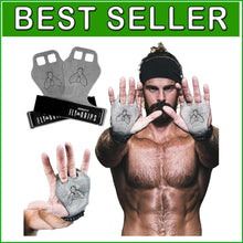 Load image into Gallery viewer, Premium 2 Finger Vegan Hand Grips for Gymnastics &amp; Cross Training - X-Large