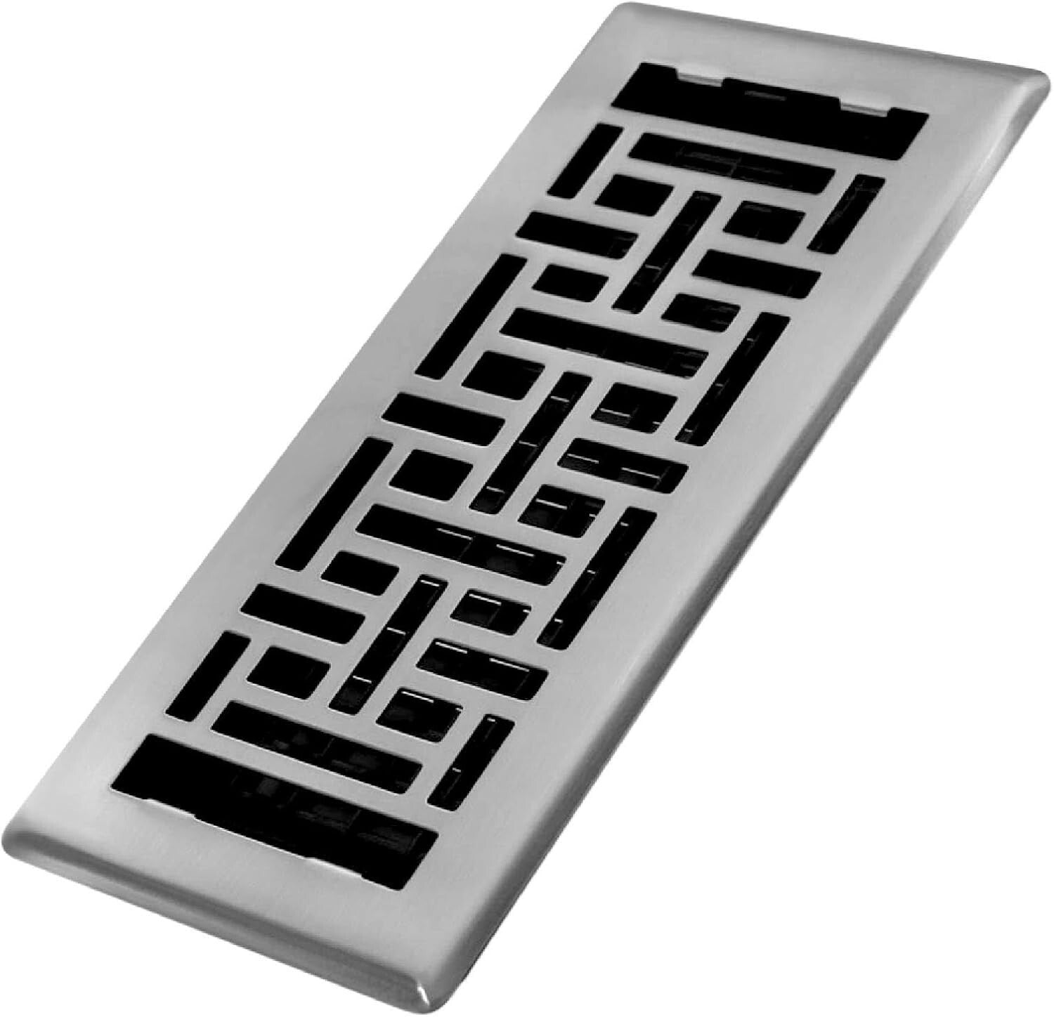 Elegant 4-Pack of 4x10 Vent Covers in Brushed Nickel Finish for Home Decor