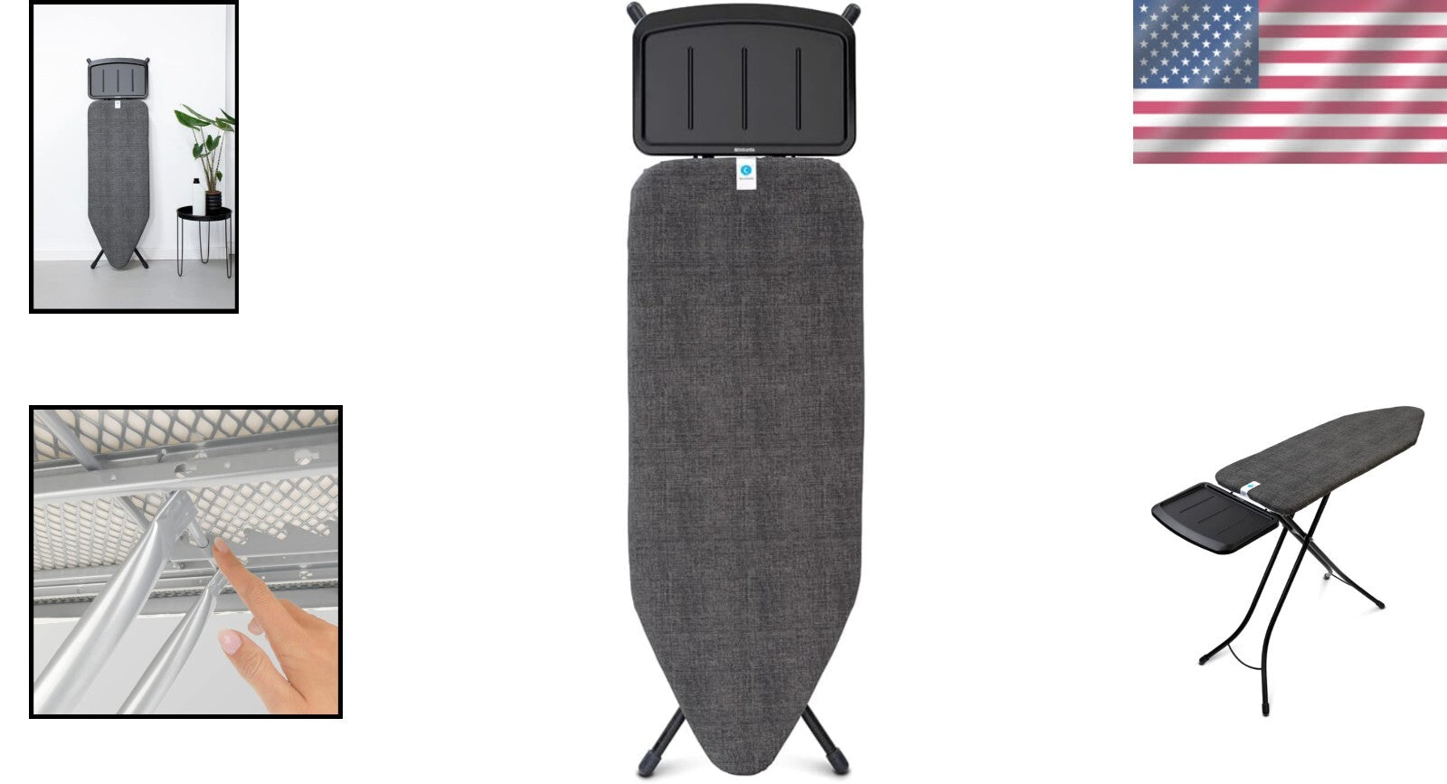 Eco-Friendly Ironing Board C: Adjustable, Foldable, and Extra Large 49 x 18 Inch