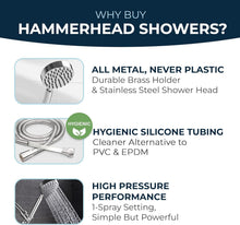 Load image into Gallery viewer, Transitional Metal Handheld Shower with Brass Holder - 2.5 GPM High Performance