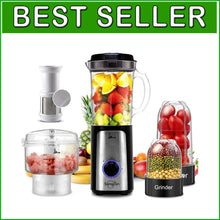 Load image into Gallery viewer, Compact 5-in-1 Electric Food Chopper &amp; Blender - Perfect for Effortless Cooking