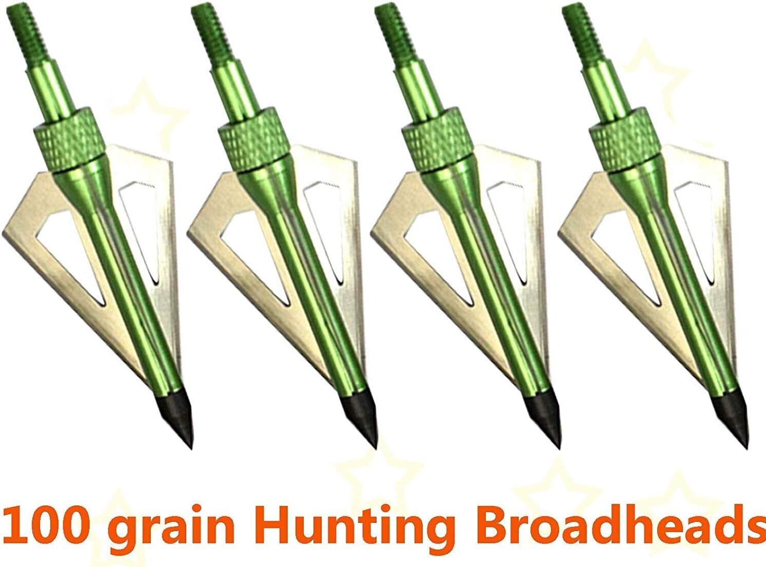 12-Pack 20-Inch Carbon Arrows with 3-Blade Broadheads for Compound Bows