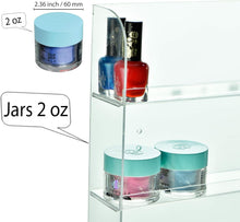 Load image into Gallery viewer, Ultimate Nail Polish Organizer - 6 Tier Acrylic Rack for Wall, Includes Cloth