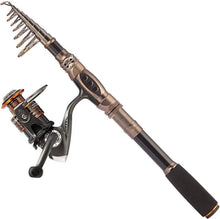 Load image into Gallery viewer, High-Performance Fishing Rod &amp; Reel Kit - Durable Carbon Fiber Construction
