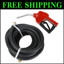 Load image into Gallery viewer, 3/4'' x 20' PVC Fuel Hose with Automatic Nozzle for Efficient Dispensing