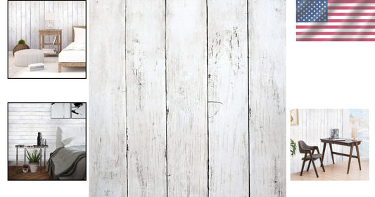 Easy-Install 82Ft Vintage Wood Wallpaper - Transform Your Space Effortlessly