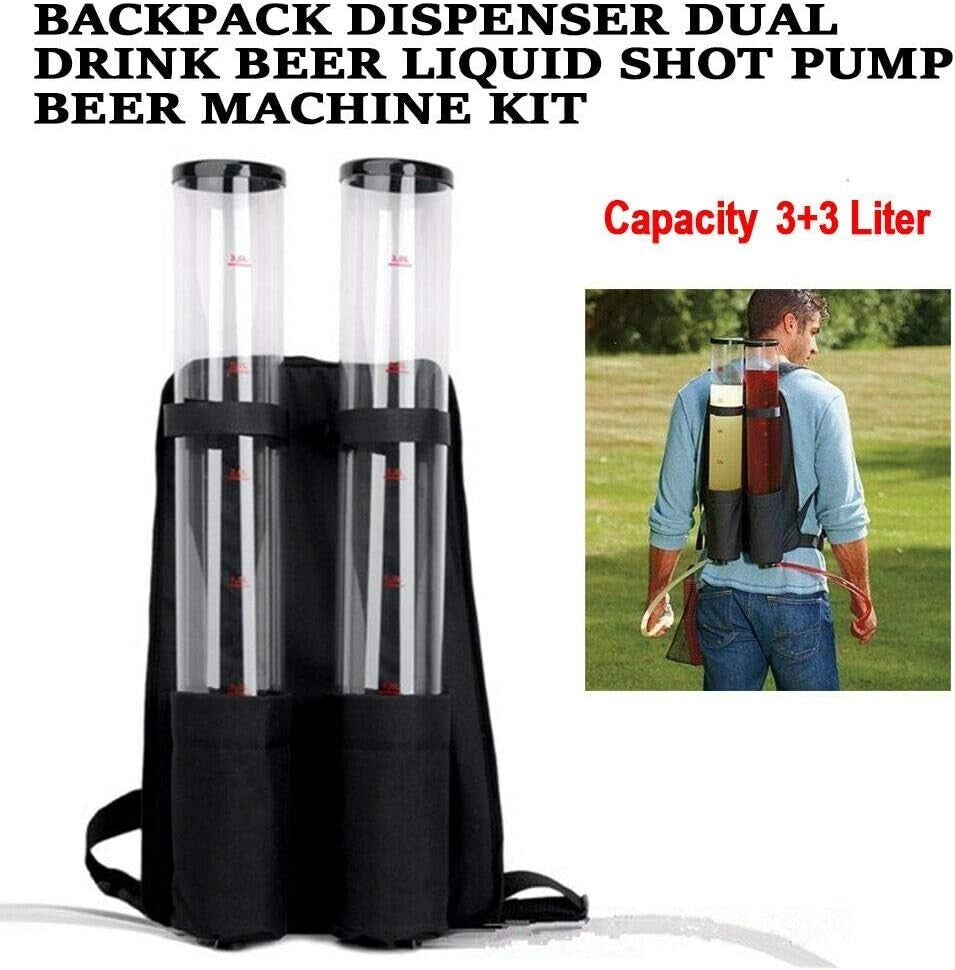 Lightweight Dual Chamber Beverage Dispenser Backpack - Perfect for Tailgating