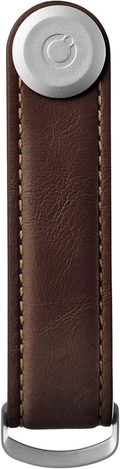 Durable Hand-Crafted Leather Key Holder with Stainless Steel Locking Mechanism