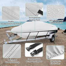 Load image into Gallery viewer, Universal Fit Waterproof Boat Cover for 20-22ft Trailers with Tightening Straps