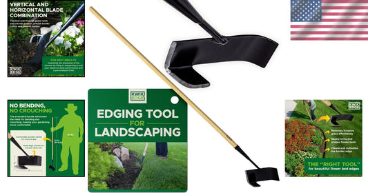 All-in-One Gardening Edger - Lightweight Tool for Perfectly Defined Flower Beds
