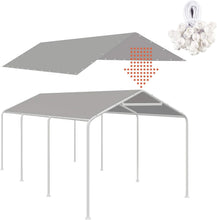 Load image into Gallery viewer, Versatile 10 x 20 Ft Carport Replacement Canopy Cover for All-Weather Use