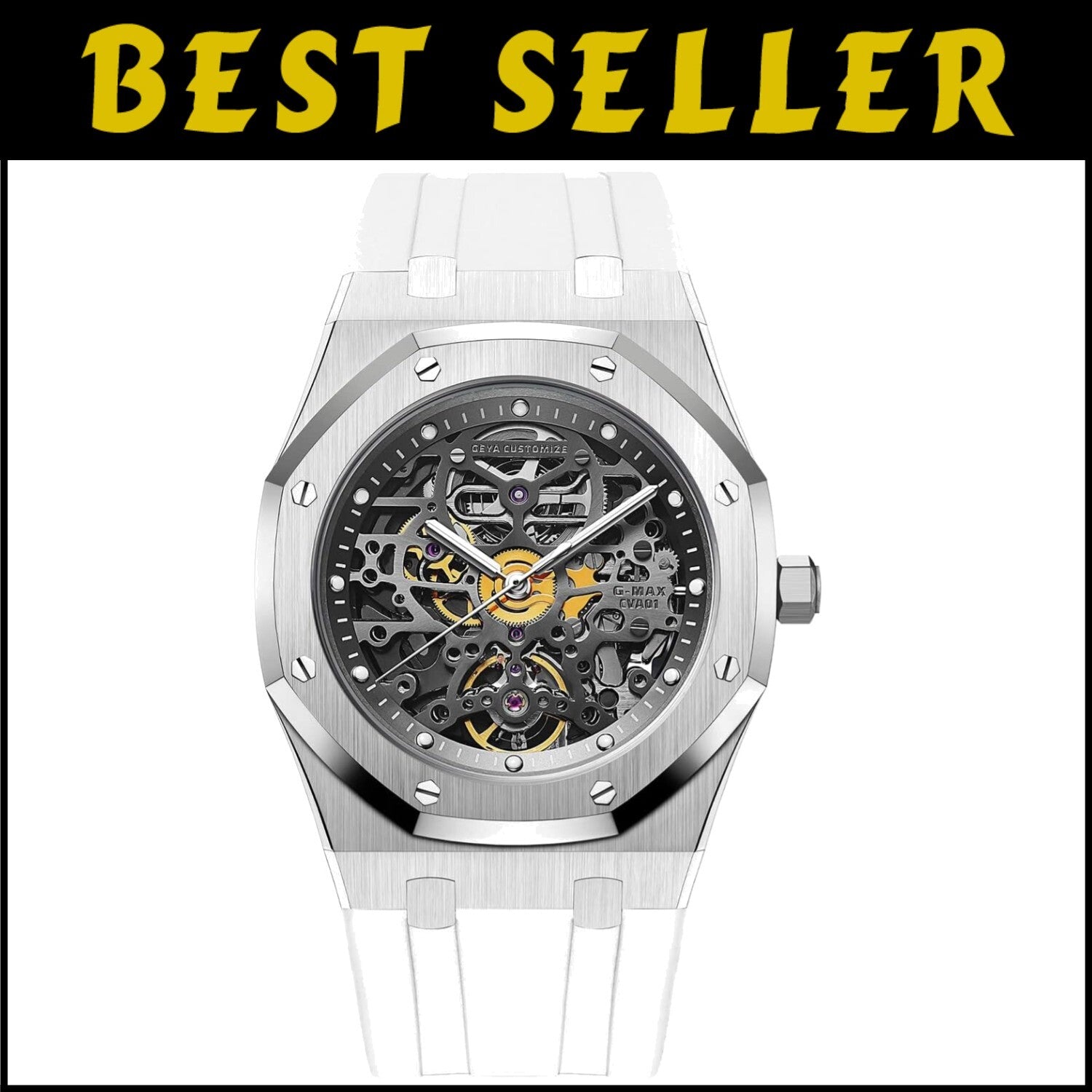 Innovative Skeleton Diver Watch with Premium Silicone & 50M Water Resistance