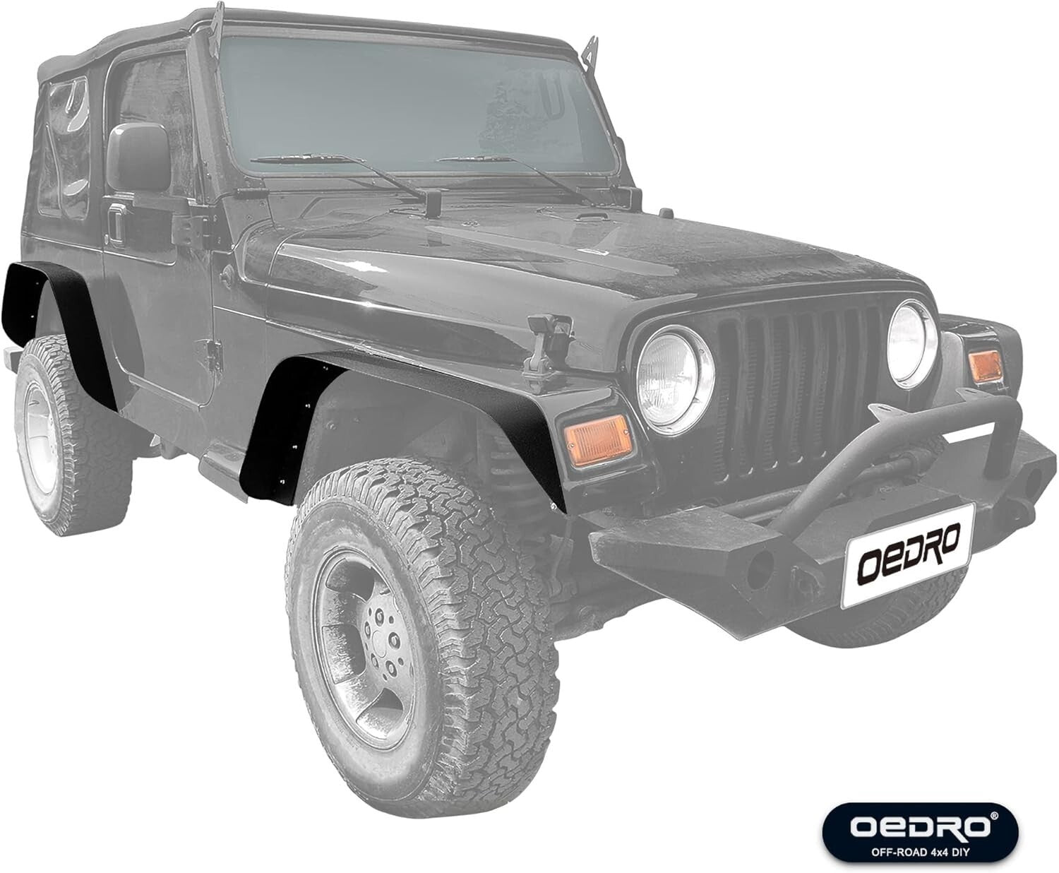 All-Weather Protection Fender Flares for 1997-2006 Jeep Wrangler – 4 PC Set