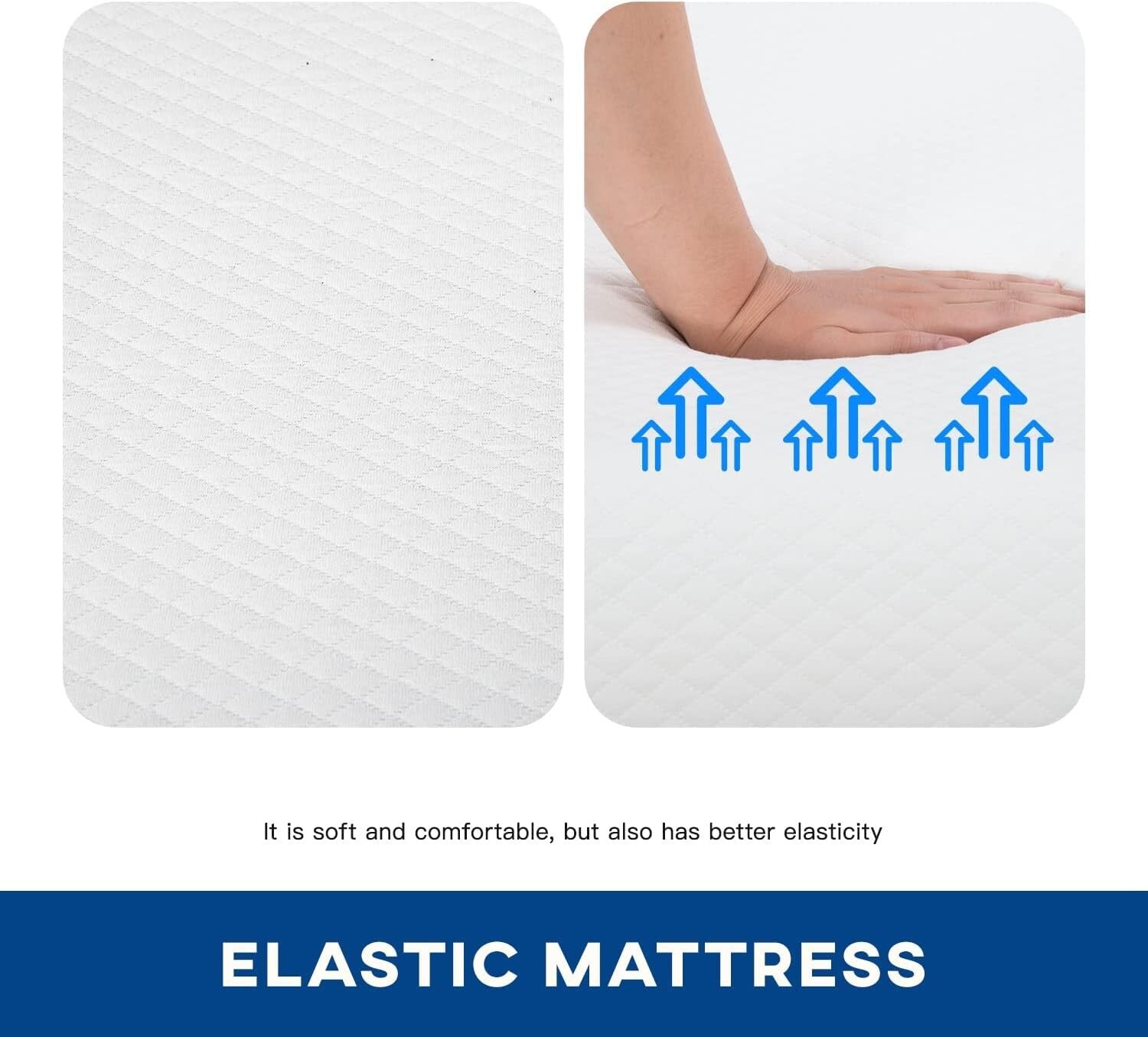 Full Gel-Infused Mattress - Pressure Relieving Comfort with Washable Cover