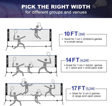 Load image into Gallery viewer, Durable Portable Sports Net - Height Adjustable and Quick to Setup for Fun Games