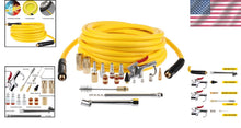 Load image into Gallery viewer, 19-Piece Air Compressor Accessories Kit with 25FT Hybrid Hose &amp; Clean-Up Tools