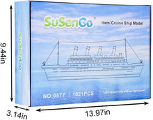 Load image into Gallery viewer, 1021-Piece Titanic Block Model Kit with Detailed Instructions - Gift-Ready!
