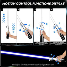 Load image into Gallery viewer, RGB Dueling Lightsaber with 39 Sound Effects - Perfect for Cosplay &amp; Collecting