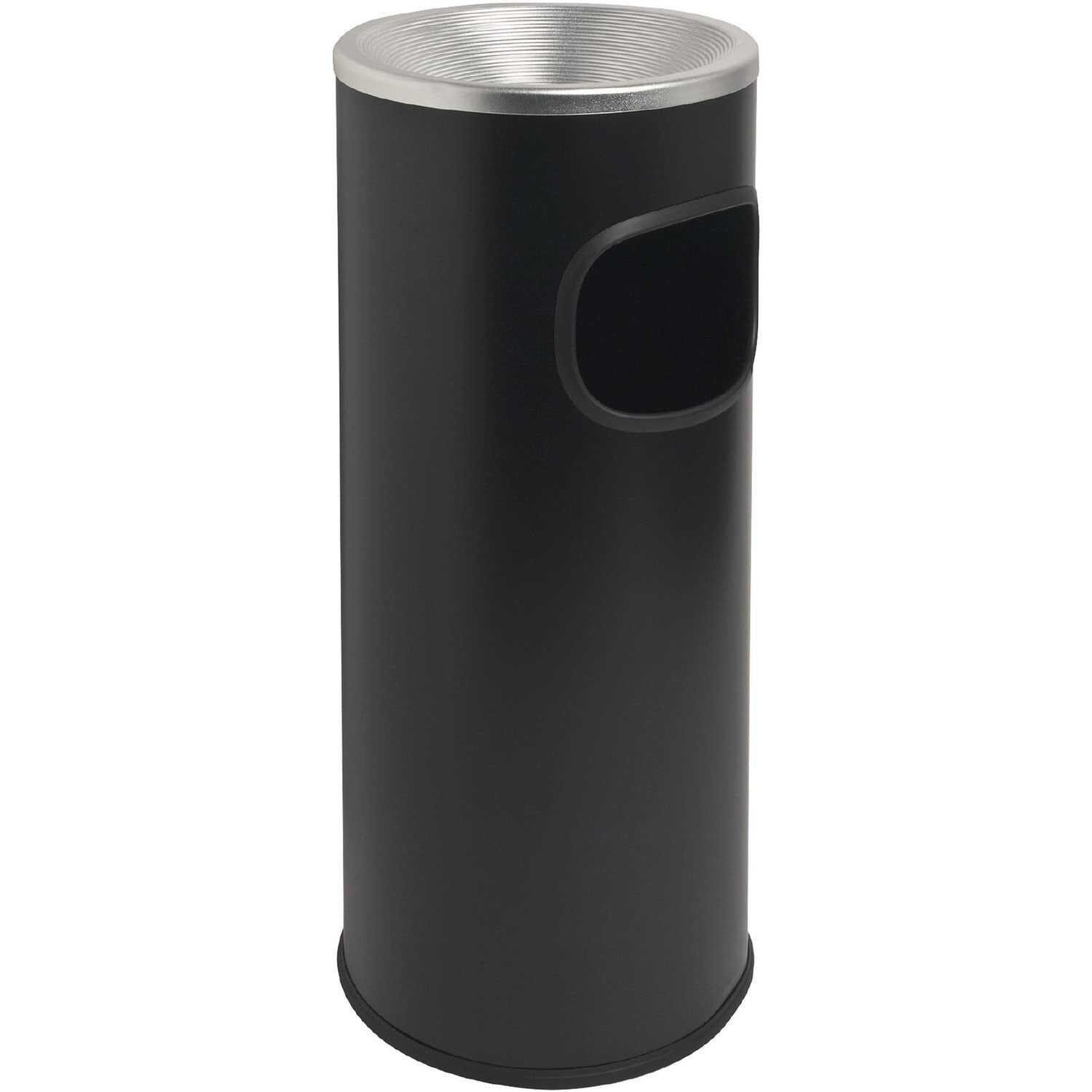 Sleek Black Fire-Safe 3-Gallon Indoor Ashtray and Waste Disposal Solution