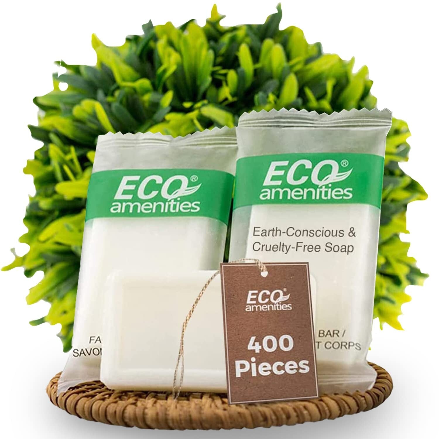 Eco-Friendly 0.5 oz Hotel Soap Bars - Individually Wrapped Bulk Soap Set
