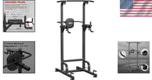 Load image into Gallery viewer, Sturdy Pull Up Bar &amp; Dip Station - 9 Height Settings for All Fitness Levels