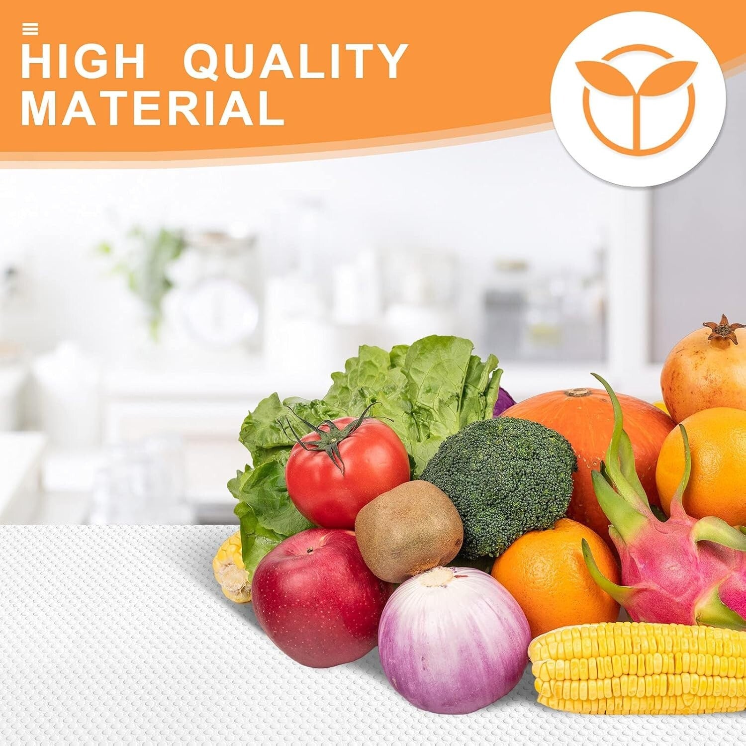 Easy-Cut White Shelf Liner 22" x 300" - Perfect for Cabinets and Drawers