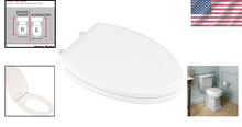 Load image into Gallery viewer, Top-Mount Slow-Close Toilet Seat with Easy Clean Feature - Elegant White Finish
