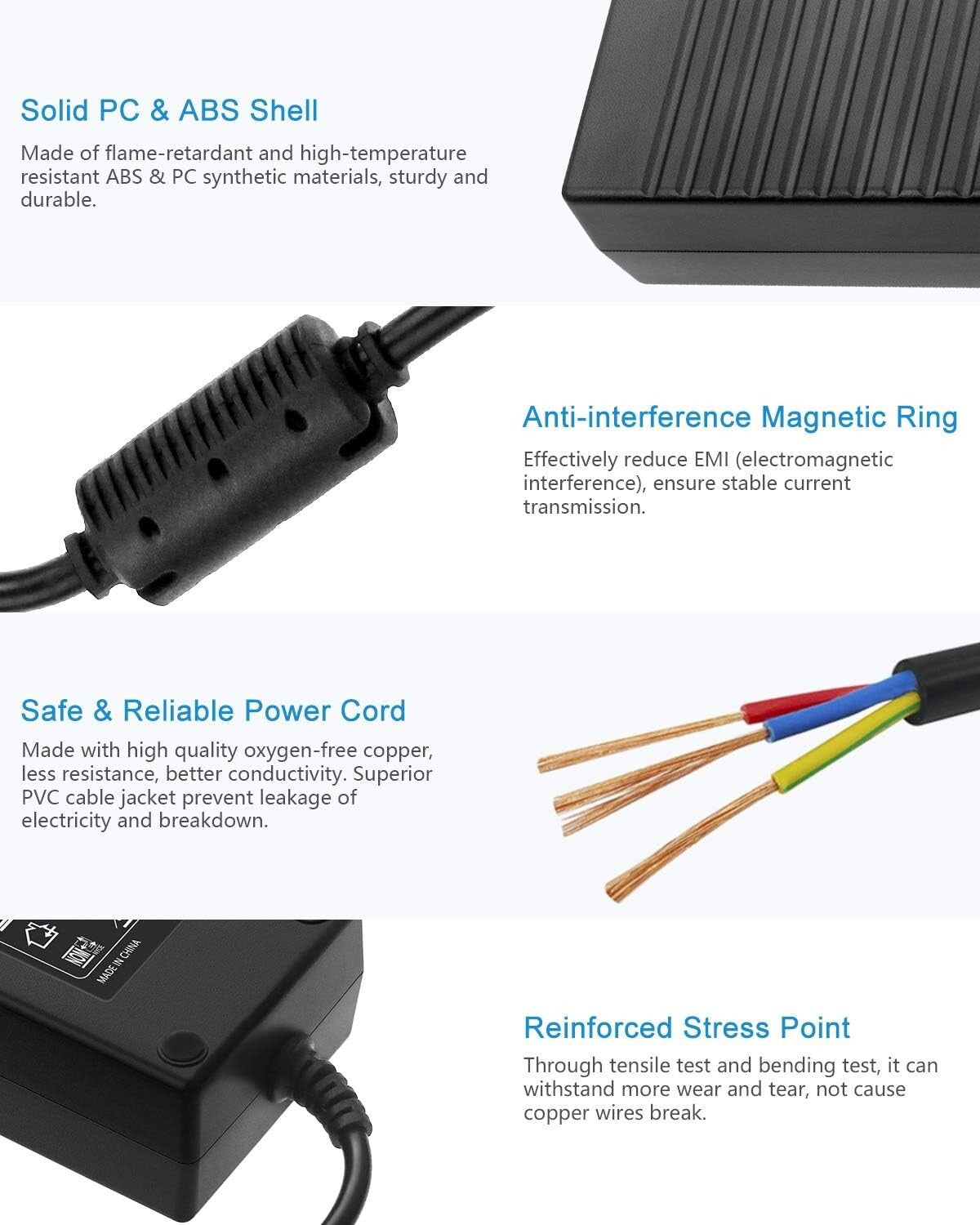 2-Pack 12V 10A Power Source - Ideal for LED Luminaries & Monitors, 120W Output