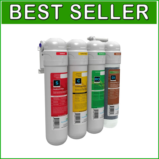 Aquarium Grade 75 GPD RO/DI Water Filter with Carbon Block & Deionizing Filters