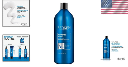 Extreme Protein Shampoo - Strengthen & Repair Damaged Hair with Citrus Essence