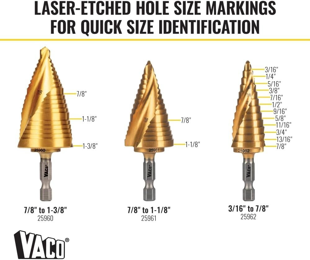 Efficient 3-Step Drill Bit Kit with Lubrication Oil for Optimal Performance