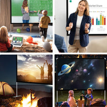 Load image into Gallery viewer, Premium 100-Inch 4K Movie Screen &amp; Stand - Quick Setup for Stylish Entertainment