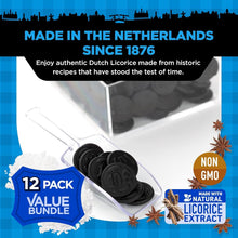 Load image into Gallery viewer, Salted Black Licorice Coins from the Netherlands - Perfect Gift Set of 12