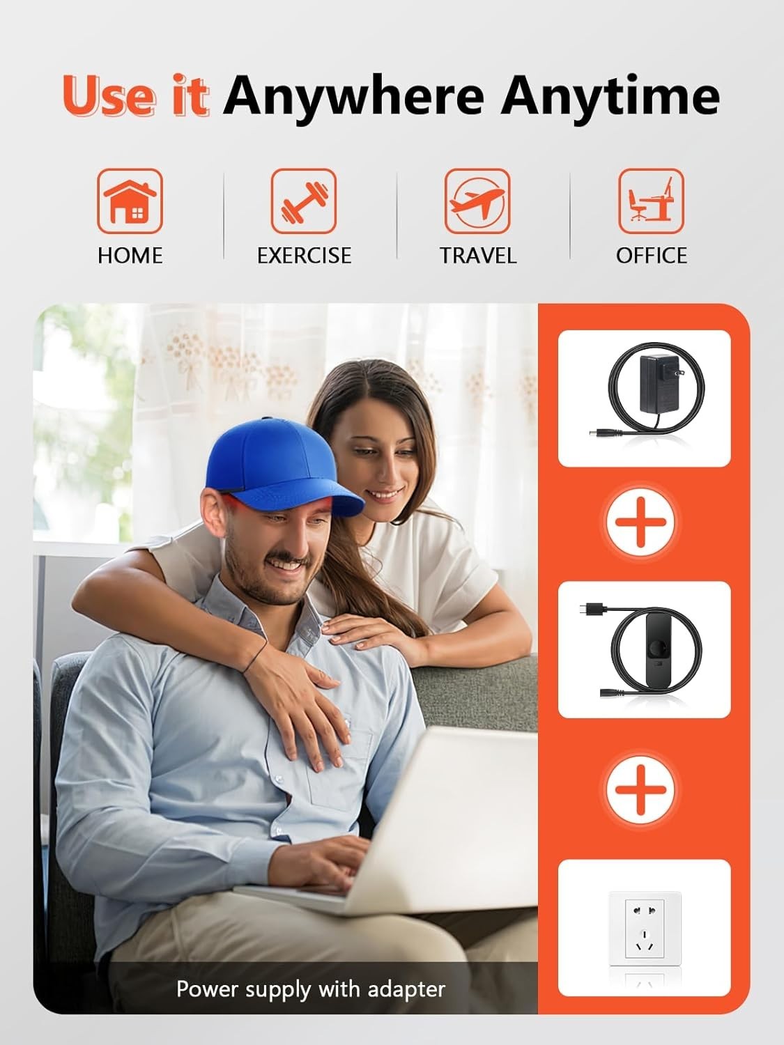 Efficient Red Light Therapy Lamp with 5 Brightness Settings & Timer Control