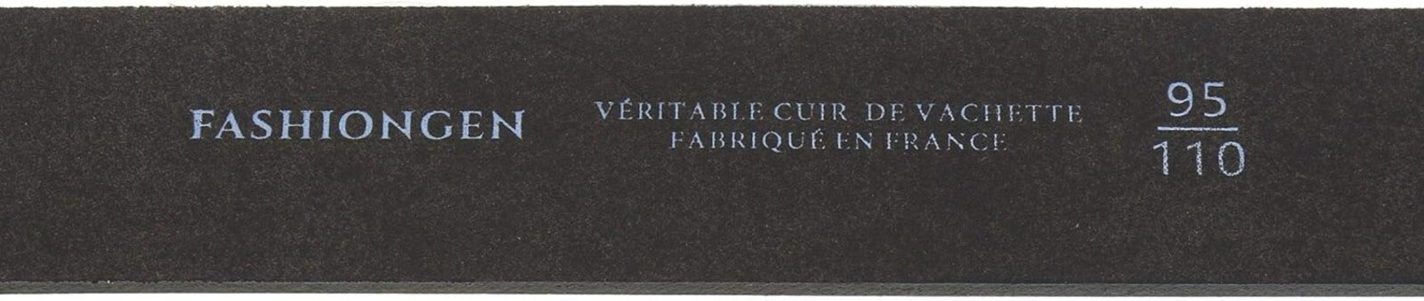 Versatile Genuine Leather Women's Belt – Polished Brass Buckle, Made in France