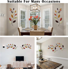 Load image into Gallery viewer, Set of 2 Lightweight Metal Olive Branch Wall Art - 37.5 Inch Sculptures