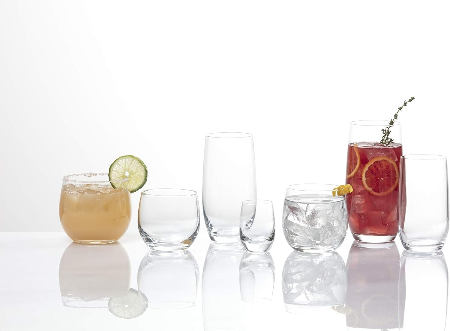 High-End 2.5 Oz Tritan Crystal Shot Glass Set - Dishwasher Safe, 6 Count