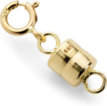 Load image into Gallery viewer, Hypoallergenic 14K Gold Magnetic Clasp with Spring Ring for Easy Jewelry Use