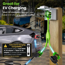 Load image into Gallery viewer, Bright Green 50A Y Splitter Adapter for RV &amp; EV - NEMA 14-50P to 2 NEMA 14-50R