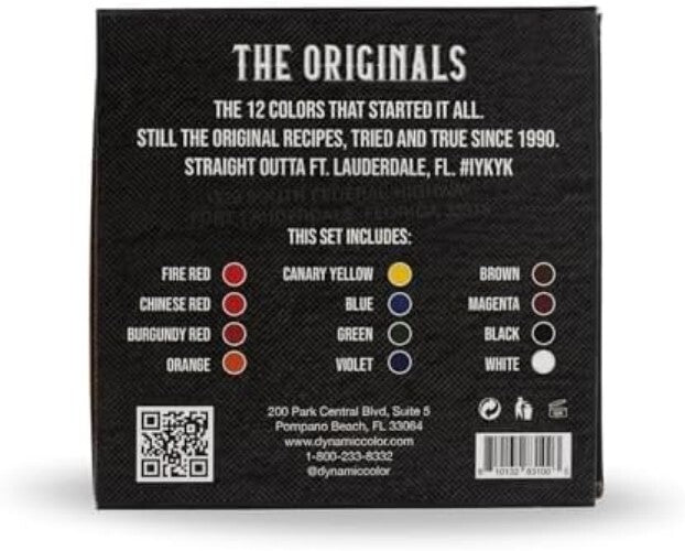 Dynamic Color Tattoo Ink Set - 12 Vivid 1 oz Bottles for Professional Artists