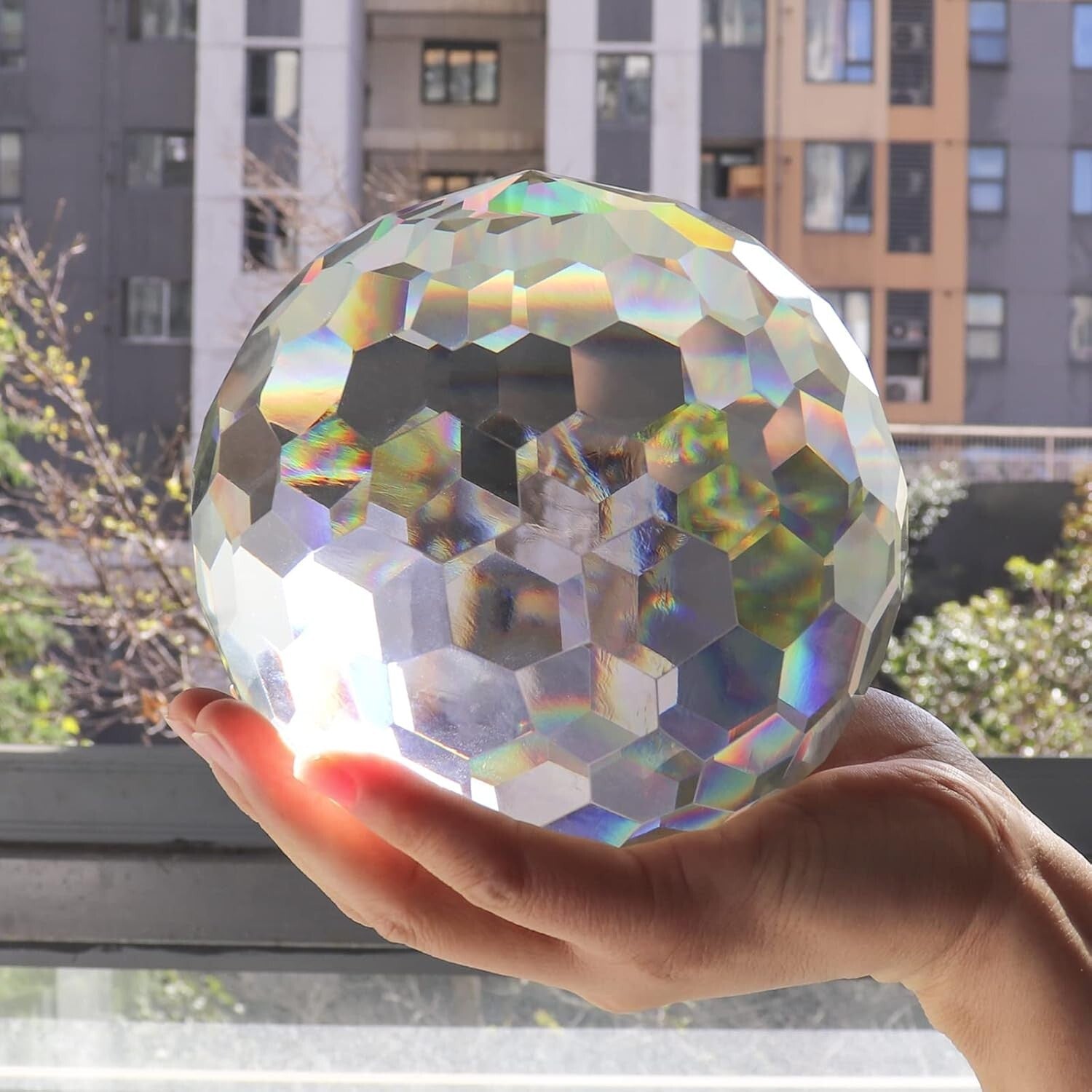 Exquisite Hanging Crystal Ball Prism - Ideal Gift for Home & Garden Decoration
