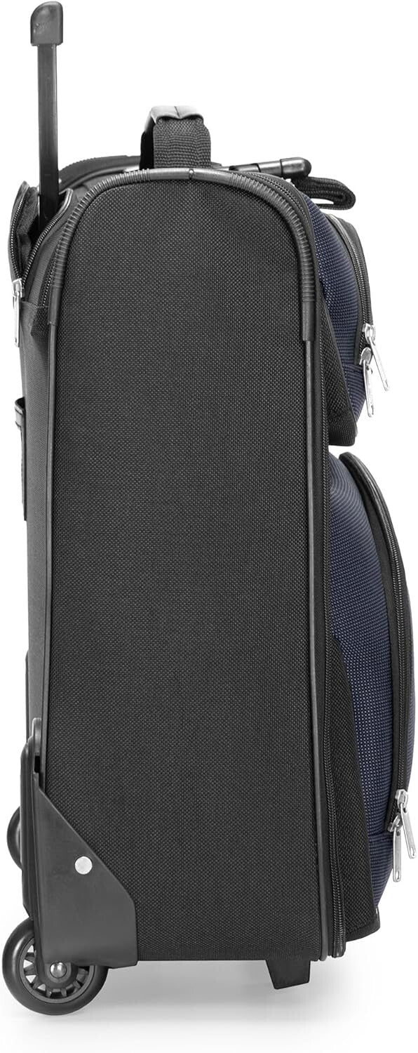 Premium Expandable Travel Luggage - Amsterdam Collection, Navy Color, 23-Inch