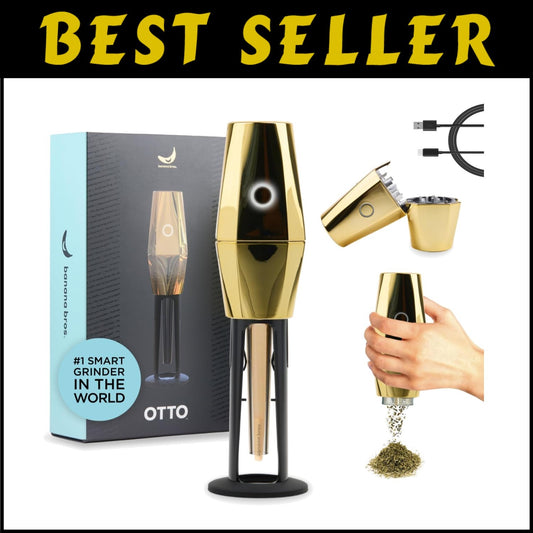 AI-Powered Gold OTTO Electric Grinder for Herbs & Spices - Complete Kit Included
