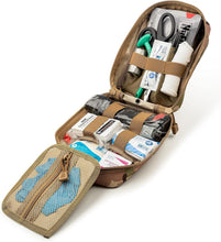Load image into Gallery viewer, Complete Tactical IFAK Kit - Fully Stocked MOLLE Pouch for Emergency Wound Care