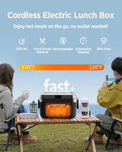 Load image into Gallery viewer, 1100ML Cordless Electric Lunch Box - Ideal for Office, Outdoor, and Road Meals
